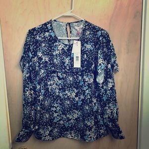 Parker Flower print Blouse Size M